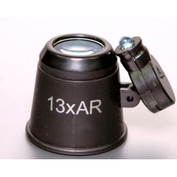 Lupa Zegarmistrzowska trzysoczewkowa Z3-WG18AR-13x+Led